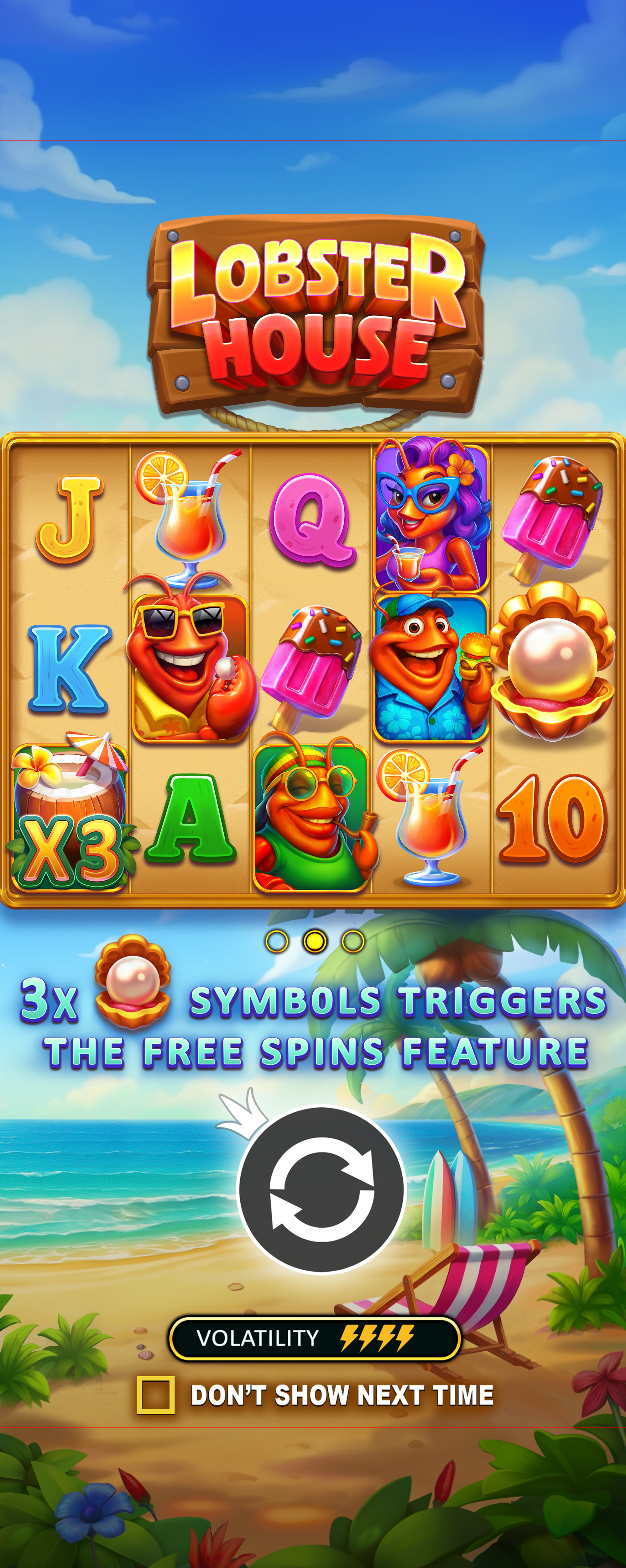 Lobster House - screenshot with slot description 2